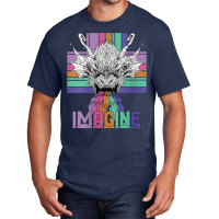 Womens Imagine Magical And Mythical Fantasy Dragons Character Videogam Basic T-shirt | Artistshot