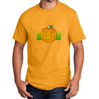 Pumpkin On The Grass Basic T-shirt | Artistshot