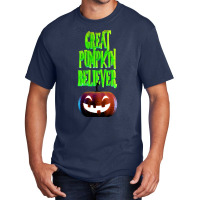 Great Pumpkin T  Shirt Great Pumpkin Believer In 3 D T  Shirt Basic T-shirt | Artistshot