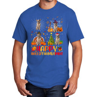 Halloween Christmas Australian Cattle Dog Hallothanksmas Basic T-shirt | Artistshot