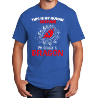 This Is My Human Costume Im Really A Dragon Halloween 376 Basic T-shirt | Artistshot