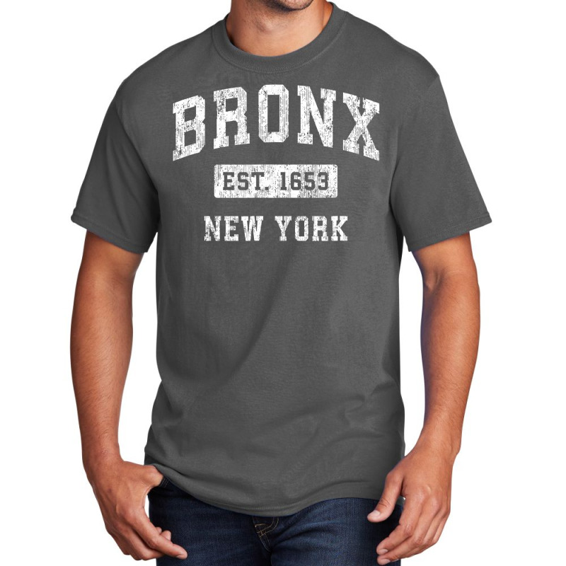 Bronx New York Ny Vintage Established Sports Design , Best Gift, Costu Basic T-shirt | Artistshot