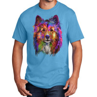 Splash Art Shetland Sheepdog T Shirt  Cute Sheltie Gifts T Shirt Basic T-shirt | Artistshot