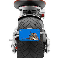 Great Dane Dog Sitting Agains Motorcycle License Plate | Artistshot