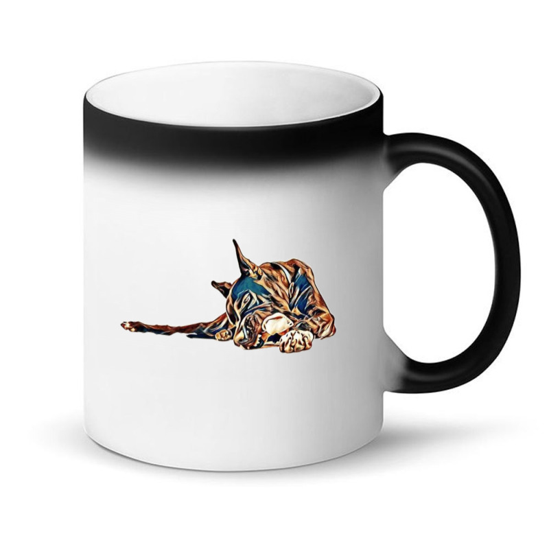 Great Dane Dog Sitting Agains Magic Mug | Artistshot