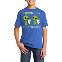 I Found This Its Vibrating Funny Alien Cat Tshirt T Shirt Basic Youth T-shirt | Artistshot