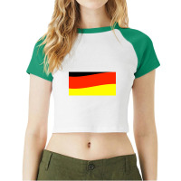 Germany Flag Raglan Crop Top | Artistshot