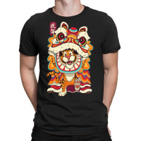 Chinese New Years For Men Dancing Tiger Dragon 21 T-shirt | Artistshot