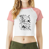 Proudly Display The Visual Onomatopoeia Of Japanese Comics1 Raglan Crop Top | Artistshot