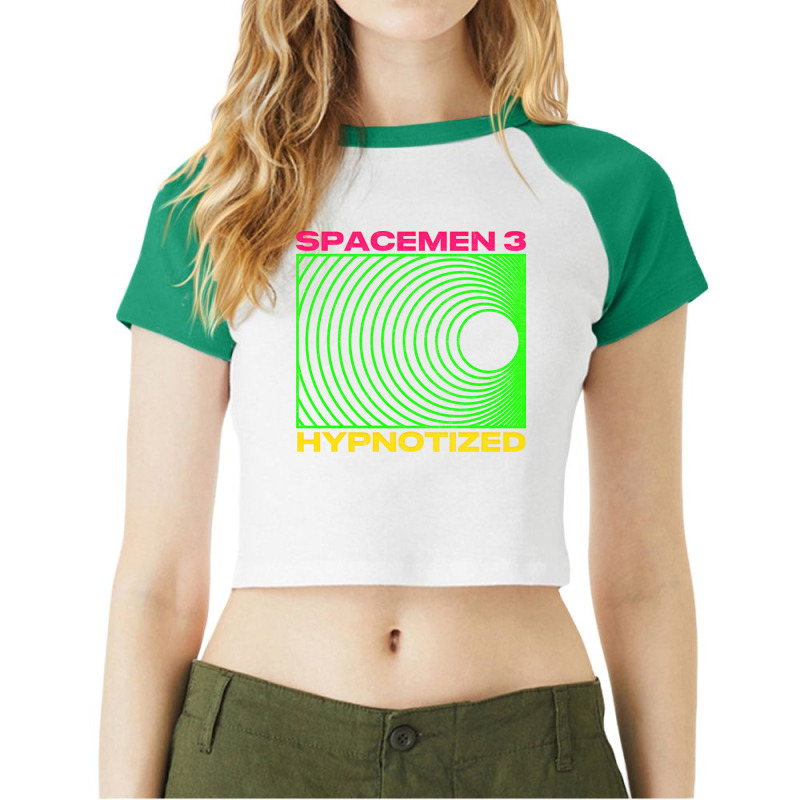 Hypnotized Spacemen 3 Original 90s Style Design Raglan Crop Top by MernaPutney | Artistshot