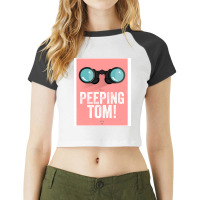 Cinema Obscura Series   Back To The Future   Peeping Tom Raglan Crop Top | Artistshot