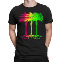 Cape Coral Florida And Palm Trees T-shirt | Artistshot