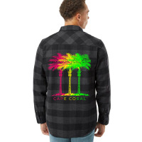 Cape Coral Florida And Palm Trees Flannel Shirt | Artistshot