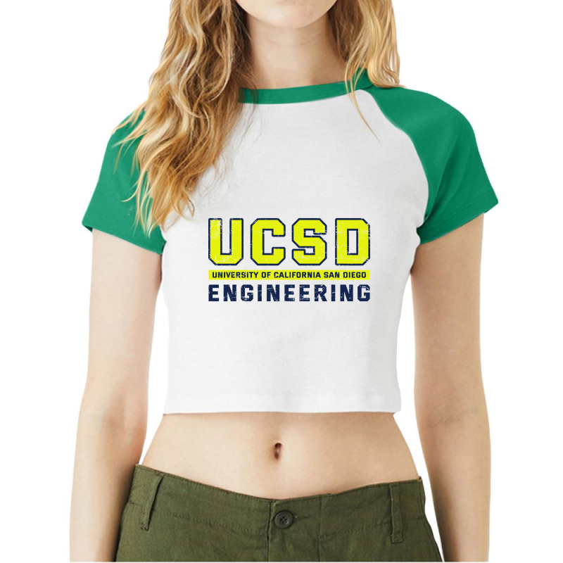 Trending Ucsd - Uc San Diego University Engineering Vintage 2 (2) Raglan Crop Top by yumgaugeteuda | Artistshot