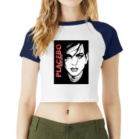 Placebobrian Molko Black And White Raglan Crop Top | Artistshot