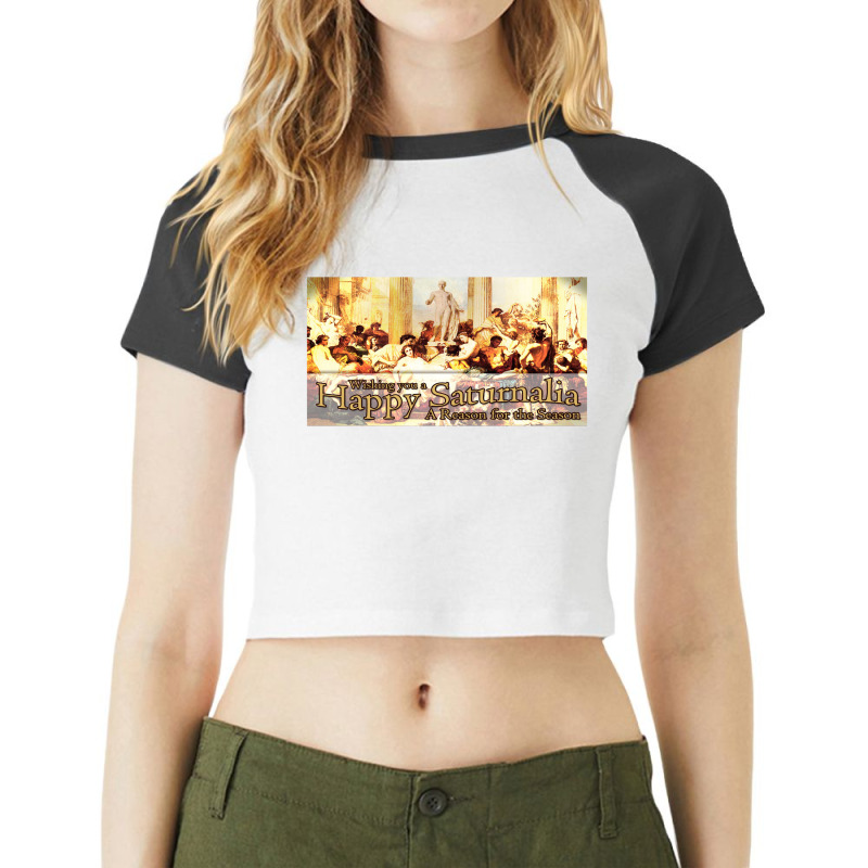 Joke Holiday Raglan Crop Top by rondeyadi | Artistshot