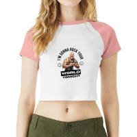 Dwayne Johnson Raglan Crop Top | Artistshot