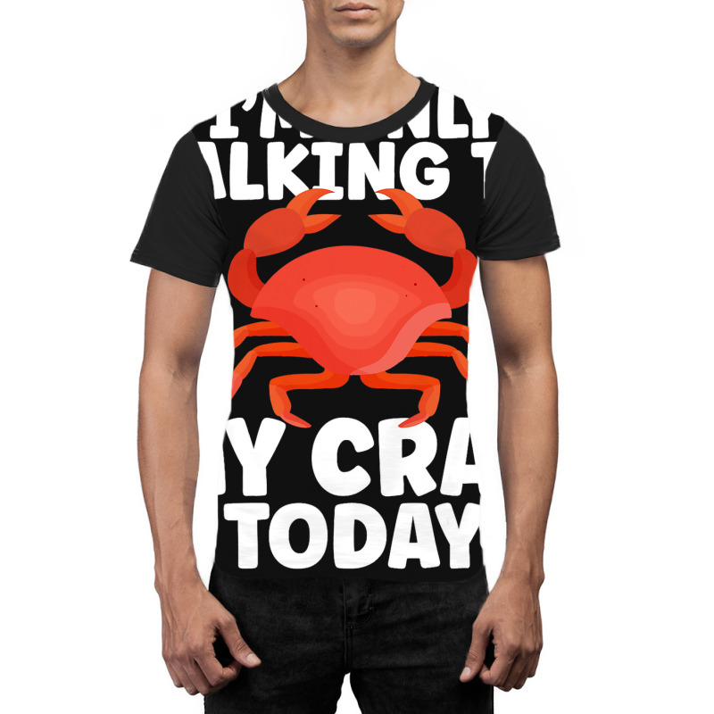 Cute Crab Design For Crab Lover Seafood Cool Crust Graphic T-shirt | Artistshot