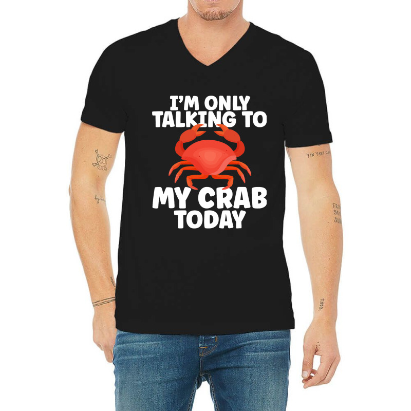 Cute Crab Design For Crab Lover Seafood Cool Crust V-neck Tee | Artistshot