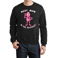 Best Mom In The Universe Funny Alien Mothers Day Crewneck Sweatshirt | Artistshot