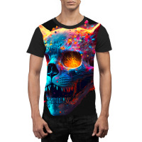 Cat Lover 2fierce Cat Face Splatter Paint Graphic T-shirt | Artistshot