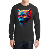 Cat Lover 2fierce Cat Face Splatter Paint Long Sleeve Shirts | Artistshot