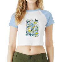 Travel Time Raglan Crop Top | Artistshot