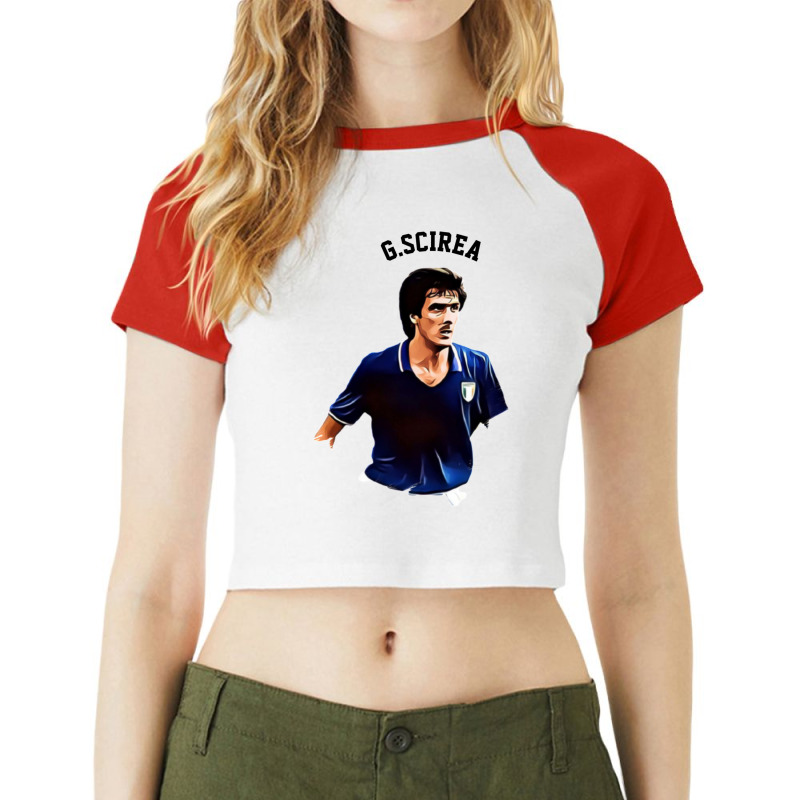 Legends Of The Beautiful Game Cartoon Collection Legends Gaetano Scire Raglan Crop Top by hbikyshas | Artistshot