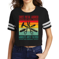 Best Sheet Metal Worker Dad Thin Metal Sheets Meta Scorecard Crop Tee | Artistshot