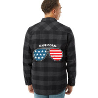 Cape Coral Florida Fl Us Cities America 4th Of Jul Flannel Shirt | Artistshot