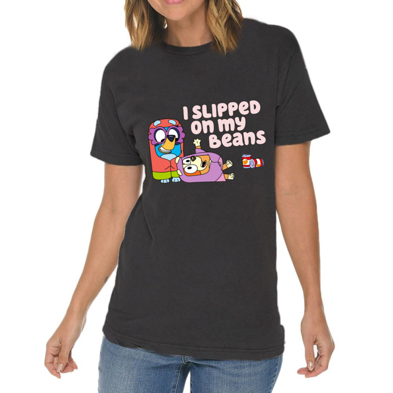 I Slipped On My Beans Vintage T-shirt | Artistshot