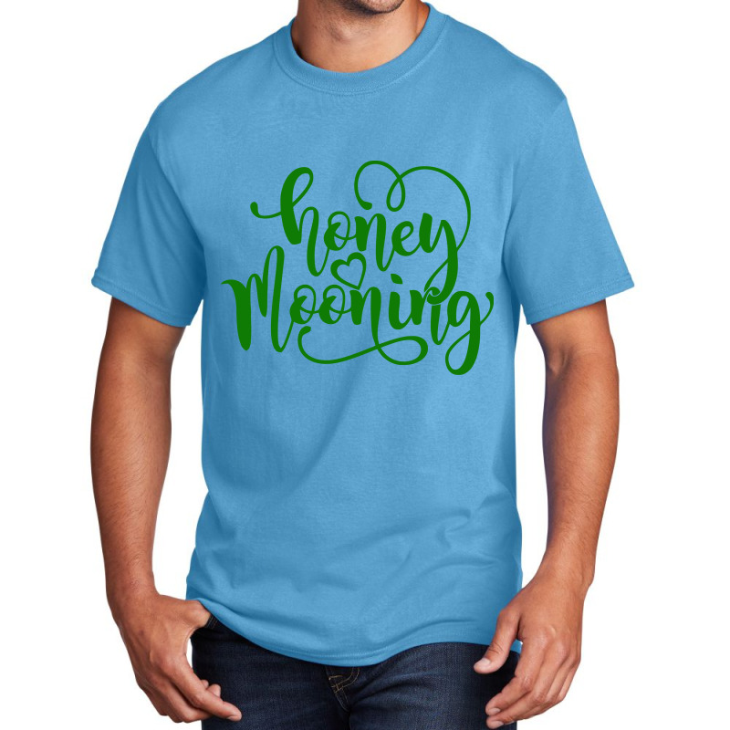 Honey Mooning Green Heart Basic T-shirt | Artistshot