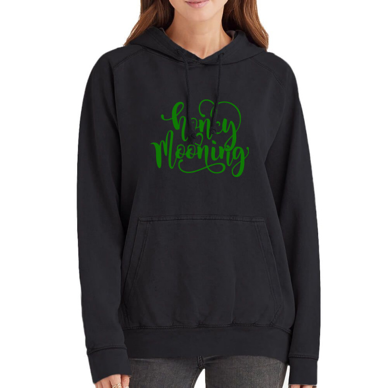 Honey Mooning Green Heart Vintage Hoodie | Artistshot