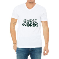 Curse Words Witch Halloween V-neck Tee | Artistshot