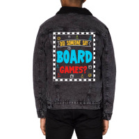 Board Games Unisex Sherpa-lined Denim Jacket | Artistshot