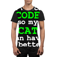 Code Coding Computer Science Cat Gift Graphic T-shirt | Artistshot