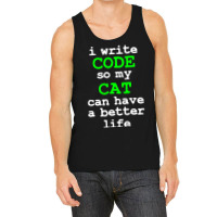 Code Coding Computer Science Cat Gift Tank Top | Artistshot