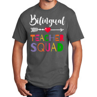 Awesome Bilingual Teacher Squad Funny Colleague T Shirt Basic T-shirt | Artistshot