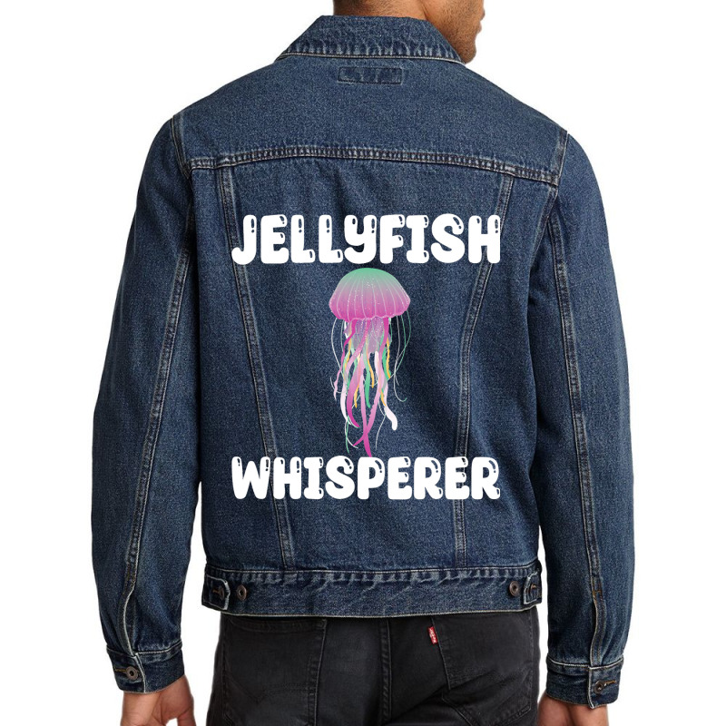 Cool Jellyfish Whisperer Outfit Love Sea Animal Men Denim Jacket | Artistshot