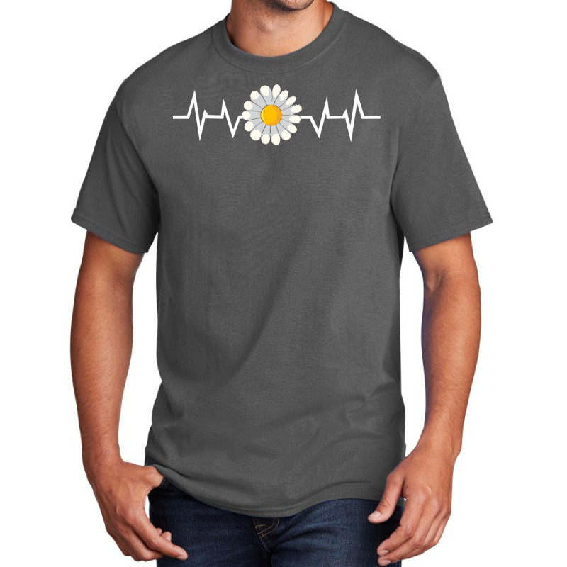 Daisy T  Shirt Flower Daisy Heartbeat T  Shirt Basic T-shirt | Artistshot