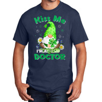 Womens Funny Doctor Nurse Gnomes St Patrick's Day Tee Nursing Lover Basic T-shirt | Artistshot