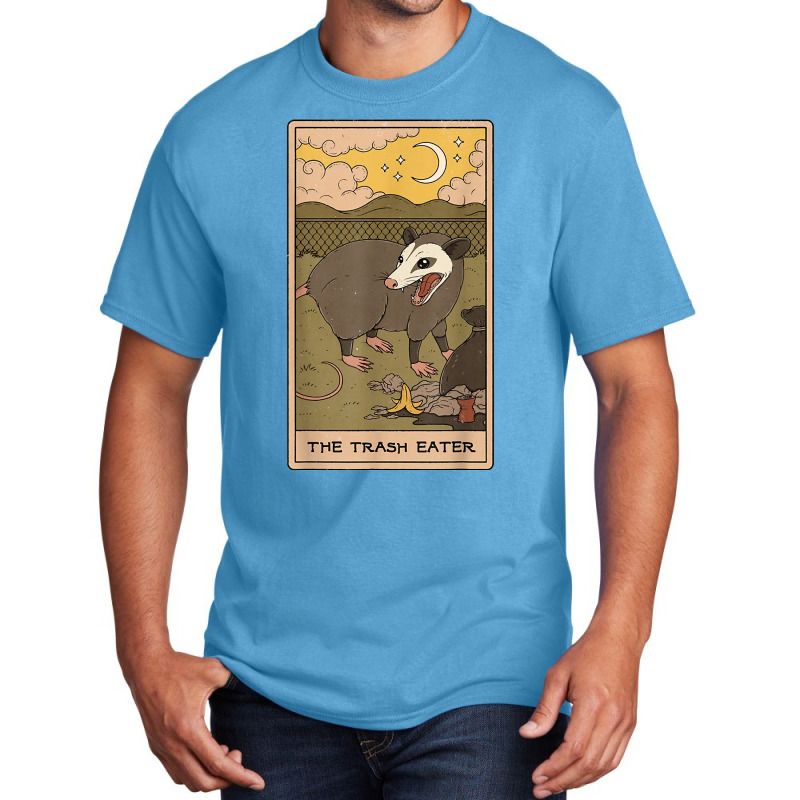 The Trash Eater Tarot Possum Halloween Card T Shirt Basic T-shirt | Artistshot