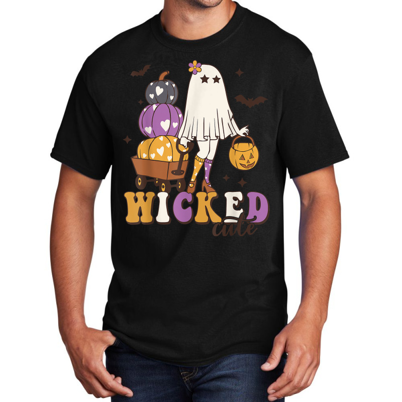 Wicked Cute Spooky Season Halloween Ghost Trick Or Treat T Shirt Basic T-shirt | Artistshot