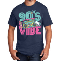 90s Vibe Vintage 1990s Music 90s Costume Party Nineties Characters Car Basic T-shirt | Artistshot