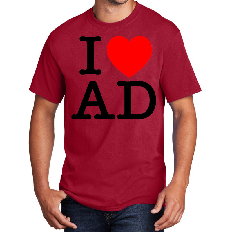 I Heart Ad (andorra) Basic T-shirt | Artistshot