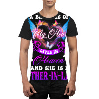 Big Piece Of My Heart Lives In Heaven She Is Mothe Graphic T-shirt | Artistshot