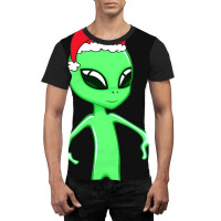 Christmas Funny Alien Santa Hat Xmas Pajama For Bo Graphic T-shirt | Artistshot