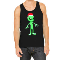 Christmas Funny Alien Santa Hat Xmas Pajama For Bo Tank Top | Artistshot