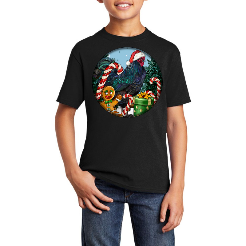 Jersey Giant Rooster Christmas Basic Youth T-shirt by LillyAllenDesigns | Artistshot