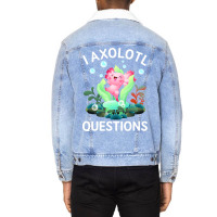 Cute Axolotl Lover Mexican Salamander I Axolotl Qu Unisex Sherpa-lined Denim Jacket | Artistshot